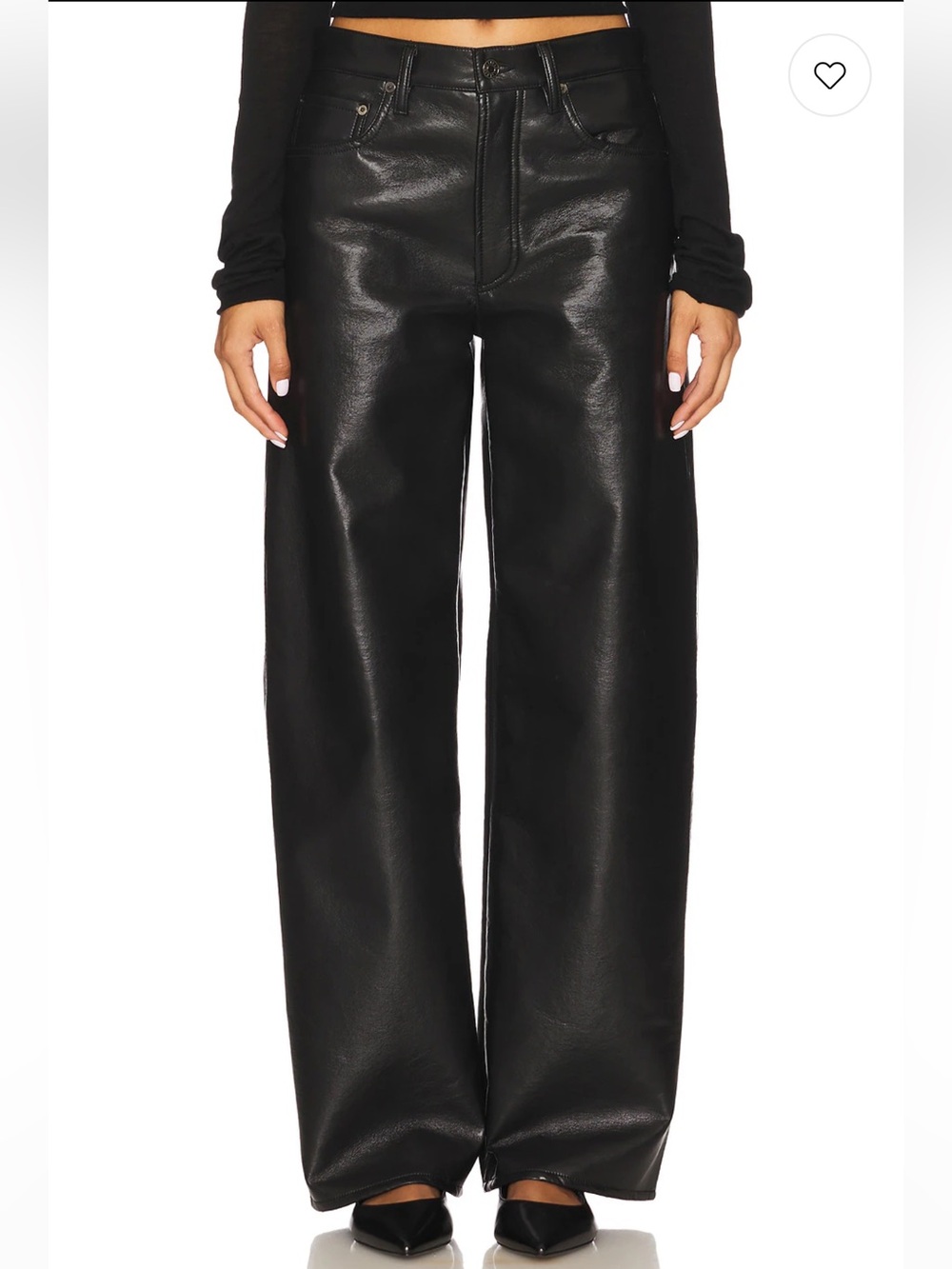 NWOT Agolde Arc leather jeans Detox 31